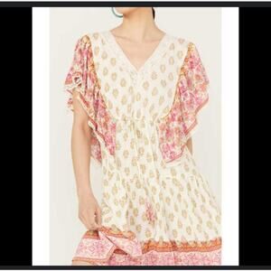 Angie Patterend Boho Dress Size Small